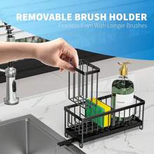 Rag Rack Kitchen Rack Sponge Drain Rack Sink Countertop Drain Blue Multifunctional Rag Storage Rack,Mother's Day,Mom,Mother's Day Gift,Flower,Jewelry,Mother's Day Decorations,Mother's Day Party Supplies,Women,Pink,Gift Set - 黑色 - 查看 2