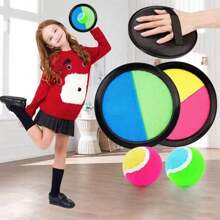 Kids Sticky Target Ball Suction Cup Ball Catch Toss Throw Toy, Sticky Ball, Parent-Child Outdoor Sport