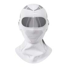 Pasamontañas para motociclismo,áscara de esquí de invierno para hombres y mujeres, pasamontañas de cabeza completa de alta elasticidad debajo del casco para clima frío OI70 - BLANCO - Ver 13