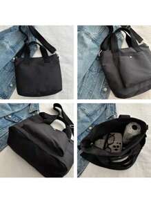 Large Capacity Shoulder Bag For Commuting Casual Bag Simple Fashion All-In-One Tote Bag Shoulder Bag For Girls School