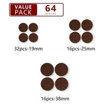 高品质毛毡家具垫 - 189 件套 - 毛毡垫，家具脚的最佳木地板保护垫 - 保护硬木地板和复合木地板！（米色和棕色） - 彩色 - 查看 17