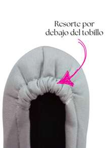 60 PARES/PAQUETE PANTUFLAS FOLDING FLATS "PLATA SATINADO" PARA BODA XV AÑOS EVENTOS RECUERDOS "FUERA TACONES BAILAR" SAT1 BASIC - Plateado - Ver 3