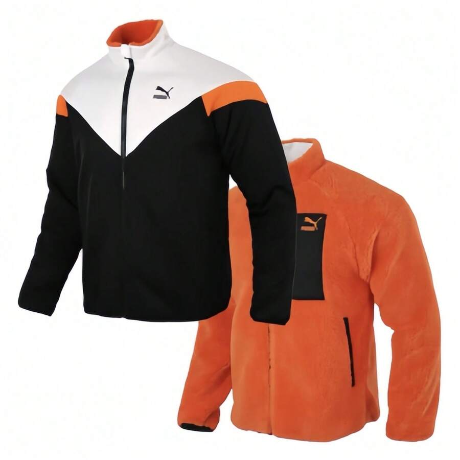 Puma 二合一双面保暖夹克，运动休闲两用