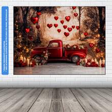 Valentine's Day Photographic Panel Fabric Backdrop 1.50 X 2.20m - FDNA0032 - 查看 3