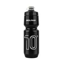 1 pièce, 750 ml/25,36 oz, valve avec embout anti-fuite, bouteille de sport portable à boire directement, en plastique PP5, style sportif minimaliste, trois couleurs au choix (noir/blanc/semi-transparent), corps de bouteille profilé et rainuré
