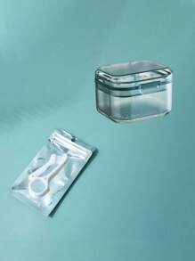 1/2 piezas Caja de almacenamiento invisible para alineador/retenedor dental, contenedor de doble capa para aparatos de ortodoncia con diseño de drenaje, estuche de limpieza portátil para el hogar, exterior y viajes