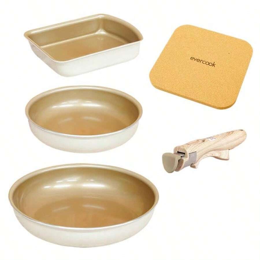 çŠè¢ evercook ãšããŒã¯ã㯠ãã©ã€ãã³ çè±åŒ ã¬ã¹ç«å°çš 5ç¹ã»ãã âªãšã¯ãªãã£éå®ã¢ãã« ã¢ã€ããªãŒâ« çåçŒã+ãã©ã€ãã³20cmã»26cm+çè±ãã³ãã«+éæ·ã ããŠã·ã·ã£ - ã¢ã€ããªãŒ - ãã§ãã¯ãã 1