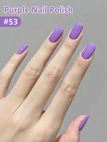 XEIJAYI 1 pieza Esmalte de uñas en gel morado de 15ml, para secado con lámpara LED/UV, esmalte de uñas en gel neutro para arte de uñas, de larga duración y secado rápido, para hacer arte de uñas en casa o en salón