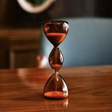 1pc Creative 3-Layer Colored Sand Glass Timer, Unique Modern Home Decor, Christmas Halloween Tabletop Ornaments