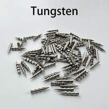 10pcs Tungsten Nail Weights Lure Fishing, Insert Sinkers For Bass Fishing Lures, For Neko Rig, Wacky Rig For Freshwater Tungsten 1/96oz-7/64oz - Silver - View 8