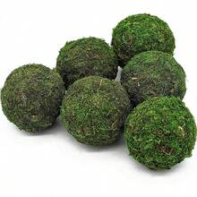 Usmola Moss Balls, Decorative Balls Centerpiece Bowls Vase Filler, Home Party Decor (3.5 Inches - Set Of 6-), Large - Large - View 1