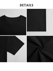 His And Her 'Every Beauty Needs A Beast' Matching Pure T-Shirt- Casual Black With Red Rose Design, Suitable For Couples,, Comfortable For All Seasons - Black - View 6