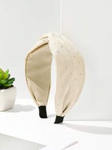 Material textil casual din poliester (poliester), culoare solidă, bandă de păr, diademă, cerc de păr