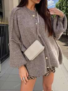 Cárdigan de punto holgado para mujer, adecuado para uso casual, de negocios, vacaciones y temporada de graduación, nuevas llegadas de verano y otoño. Nota: La talla es talla grande grande, se sugiere pedir una talla menos.