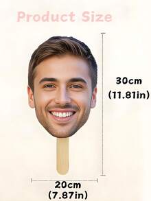 Silueta personalizada de cara gigante, set de 1 pieza/3 piezas/5 piezas/10 piezas, accesorio de cara divertida personalizado para fiesta de cumpleaños, celebración de graduación, recepción de boda, despedida de soltera, regalo del Día de San Valentín (para amigos, parejas, familia), decoración de vuelta al colegio, accesorio popular para photocall de fiestas, regalo personalizado - Multicolor - Ver 3