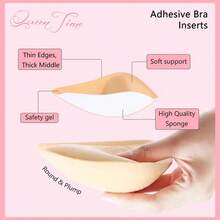 SNOWY Sticky Inserts - Instant Boost Sticky Inserts By SNOWY Reusable Invisible Chest Pad, Soft Comfortable Silicone Chest Pad, Women's Lingerie Accessories For Daily Wear - Brown - View 7