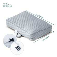 1pc Ergonomic Knee Pillow| Adjustable Strap & Washable Cover - Side Sleeper Support For Pregnancy/Office ,Lightweight Design