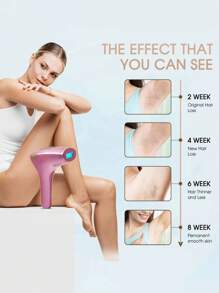 zs 1pc 999,990 Flashes Pulsed Light 5 Level IPL Laser Hair Removal Devices For Women Painless Permanent Photoepilator Depilator Bikinis Line Electric Epilator At Home Use Hair Remover