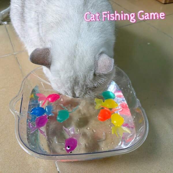 6/12/24pcs Floating Cat Toys - Amusing Interactive Pet Play, Batteryless, Realistic Fish-Shaped Water Toys, For Indoor & Outdoor Use, Durable Plastic Structure; Cat Supplies, Cat Toys, Cats, Outdoor Water Toys, Cool