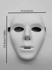 5pcs White Masquerade Ball Masks, Masquerade Masks, Costume Masks For Dancing, Hip-Hop, Unisex