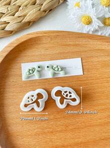 6pcs Beach Polymer Clay Cutter Summer Turtle Palm Tree Clay Earring Cutter For Polymer Clay Jewelry Making, Polymer Clay Stud Earring Stamp Making Tool, Clay Jewelry Making Kit, Clay Earring Molds, DIY Earring Gift