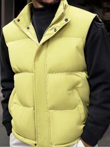 This Is A Men's European Size, Women Can Choose The Size That Suits Them Two Sizes Smaller, And Asians Can Choose Two Sizes Smaller. (Suitable For Both Men And Women) Couple Men's Size, Warm Slim Fit Vest And Sleeveless Cotton Jacket, Suitable For Many People To Wear Freely On The Street. A Relaxed And Comfortable Feeling