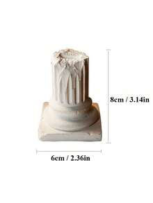 1pc Creative European-Style Retro Gypsum Weathering Fracture Roman Pillar Ring Display Stand Receiving To Window Display Prop Seat To Add Interest To Life, Jewelry Towers For Women Storage Organizer Travel Essentials Back To School Dormitory Storage - Multicolor - View 7