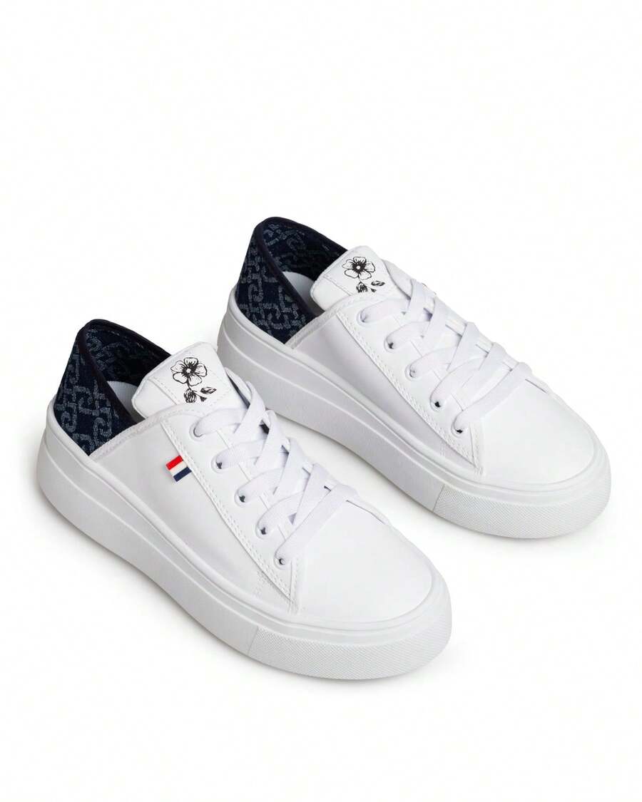 TENIS DE CAJA  Liso    Casual    Poliuretano    Bordado    TENIS CASUAL   Exterior    ATEMPORAL