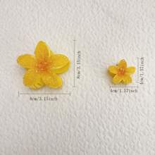 1pc Ombre Rhinestone Purple Lily Flower Gradient Hair Claw Accessory Fashion Hair Accessories Flower Claw Clips Casual Hair Claw Fall Winter Hair Clip For Vacation Outfits Woman