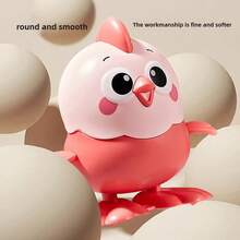 1 件幼儿卡通发条跳跳小鸡玩具，益智玩具，适合儿童礼物 - 彩色 - 查看 8