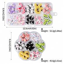 Sanrio Sanrio 35PCS/50PCS Hello Kitty3D Mini Cartoon Żywiczne Charmsy Do Tworzenia Biżuterii - Zestaw Hurtowy Do Biżuterii DIY, Bransoletek, Breloczków, Akcesoriów Do Kolczyków