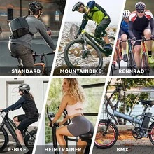 1pc Comfortable Bicycle Seat Cushion - Wide, Double Shock Absorption - Memory Foam Filling, Men's And Women's Waterproof Saddles, Universal Bicycle Seats With Reflective Stripes, Air Flow Design Saddles, Ergonomic Settings, Ideal For Fixed, Sports, Mountain, Road Bikes, Road Bike Seats - Multicolor - View 7