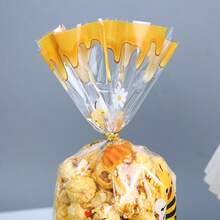 25 件/50 件蜜蜂主题礼品袋，配金色抽绳，儿童派对礼品袋，适用于迎婴派对、婚礼、周年纪念、蜜蜂主题派对、蜜蜂迎婴派对、迎婴派对礼品包装 - 黃色 - 查看 12