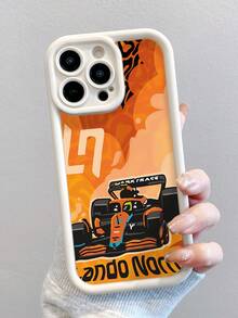 1 件时尚赛车图形设计全覆盖防指纹软手机壳，兼容 16 Pro Max/16/16 Pro/16 Plus/15/15 Pro Max/15 Pro/11/12/13/14 Pro Max/11 Pro/11 Pro Max/12 Pro/12 Pro Max/13 Pro/13 Pro Max/14 Pro/14 Pro Max，创意高端 - 彩色 - 查看 3