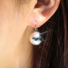 1 par de brincos elegantes em formato de lágrima, estilo francês de luxo, brincos de cobre sem piercing, uso diário e para festas, presente feminino para o Dia dos Namorados, acessório para todas as estações