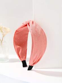 Material textil casual din poliester (poliester), culoare solidă, bandă de păr, diademă, cerc de păr