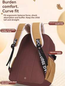 新款可爱小学背包，男女童通用，适合1-6年级，6-12岁儿童，轻便，卡通设计 - 皮卡巴拉蓋板包 - 查看 7