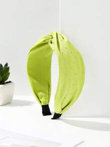 Material textil casual din poliester (poliester), culoare solidă, bandă de păr, diademă, cerc de păr