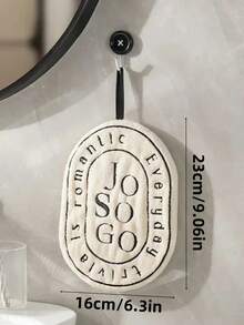 1件装双层挂式速干手巾家用便捷毛巾厨房浴室快干加厚吸水擦手巾