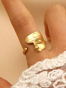 Bague unique minimaliste de la main de Dieu donnant la vie à Adam pour femmes, bijoux de mode et cadeaux, réglable