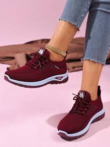 Zapatillas de tenis y deportes de raqueta cómodas, de gran en 2025 - Nuevas zapatillas deportivas casuales con suela de dos tonos, estilo trenzado/con cordones, con superficie y suela blanda, no cansan, cómodas zapatillas deportivas