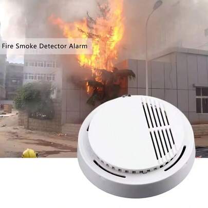 Detector de Fumaça Incendio Fogo Sensor Fotoeletrico Alarme 85db Segurança Proteçao Residencial Comercial Empresarial
