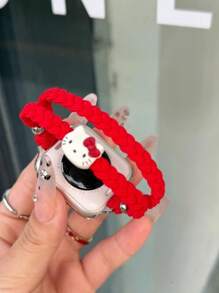 Sanrio 1 pieza de Correa elástica tejida linda de Hello Kitty para mujer compatible con de 38/40/41/42/44/45/46/49mm, compatible con Ultra/Se10/9/8/7/6/5/4/3/2/1