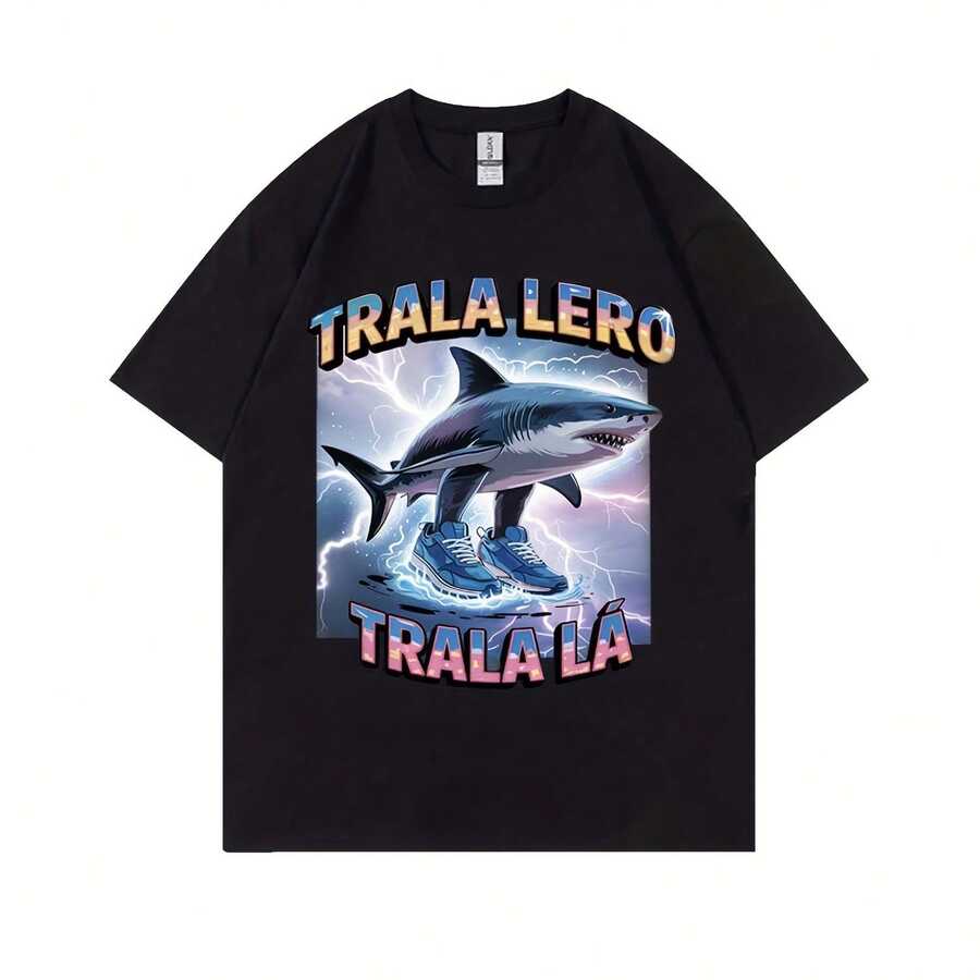 Italian Brainrot Funny Meme T-Shirt Brr Brr Patapim Tralalero Tralala Bombardiro Odilo Tung Tung Tun 0 220g Cotton Crew Neck Top With Gentle Be Yours Typography And Pastel Color Design,Subtle Y2K Meets Natural Style, I For Young Wo Seeking A Calm,Great Gift For A Gentle Soul,Casual Yet Elegant Daily Wear For Garden Walks, Coffee Dates, Art Museums, Or Reading Nooks  Tops For Wo Vintage Clothes Wo Clothes Wo Vintage Wo Tops Mujer Cute Tops Wo Cotton Wo Clog Halloween Camisas Summer Clothes Wo Casual Punk Western Tops Wo Fourth Of July Outfit Kpop Cowboy Outfits For Wo Ry Ropa 100% Cotton Y2k Ing Cute Gothic Wo Clothes Black And White Top Vintage Tops Cloth For Wo White Goth Inawly Retro Clothes For Wo Korean Fashion Wo Camisas Para Mujer - Black - View 1