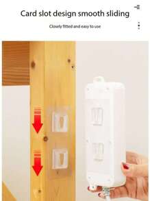 2 pezzi Gancio da parete a doppia faccia, portaoggetti da parete, ganci per la casa, accessori da bagno, carico massimo 13,2 libbre (6 kg)