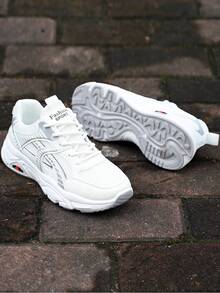 Men's Road Running Shoes, Lightweight Casual Running Shoes, Black/Grey Mesh Breathable Racing Training Sports Sneakers - View 3