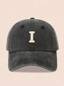 1 pieza Gorra de béisbol con 26 letras para niños, sombrero de sol lavado para niños/niñas pequeños para uso diario, protección UV