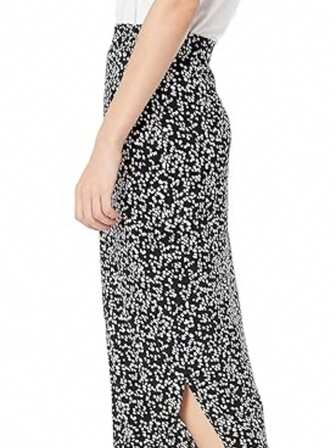 Lässiger Seitenschlitz bedruckter Rock für Frauen