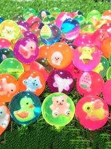 5pcs-10pcs Figurine Bounce Balls, Moon Ball Super Bounce Ball Challenge