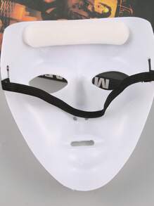 5pcs White Masquerade Ball Masks, Masquerade Masks, Costume Masks For Dancing, Hip-Hop, Unisex
